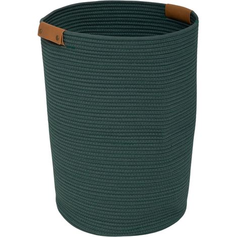 5Five Simply Smart – Panier à linge en coton 80L – Dimensions 44 x 44 x 56 cm – Poids léger 1.84 kg – Poignées renforcées pour transport facile (1/4)