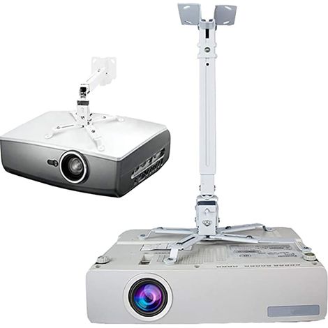 Support universel pour projecteur, fixation plafond mural réglable avec bras extensibles, support de montage pour vidéoprojecteur domestique et bureau (1/5)