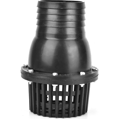 Pompe à Pied Clapet Noir PVC 4 Pouces Anti-Retour Plat Basse Pression pour Machine Fluide (1/5)