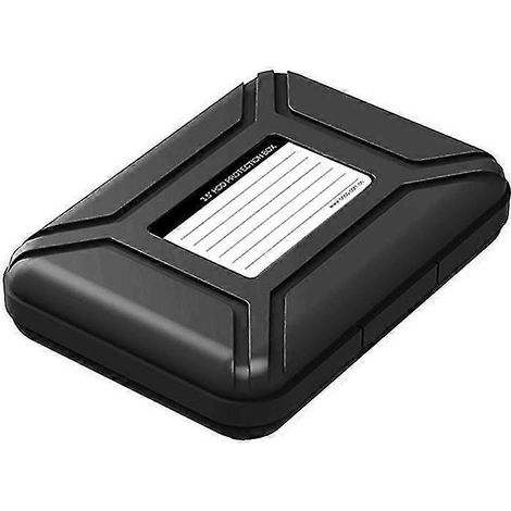 Boîtier de protection antistatique pour disque dur 3,5 pouces - Boîtier externe pour disque dur-Black (1/4)