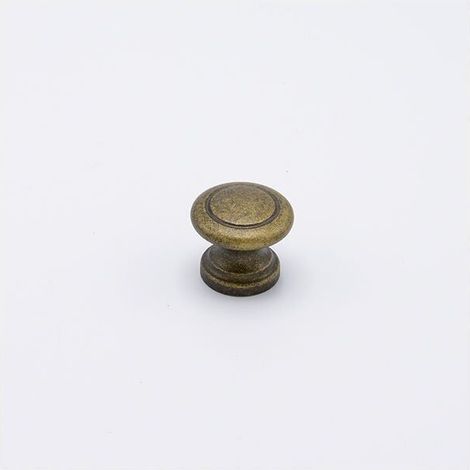 Pomolo tondo effetto bronzo con cerchio inciso nel centro 32x27mm - 021 Small (1/2)
