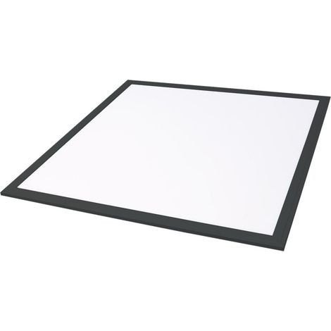 Panneau LED Sabha encastrable 40W 6000K noir 59.5x59.5cm