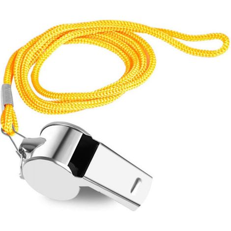 Sifflet INF en acier inoxydable avec cordon, équipement sportif (1/5)
