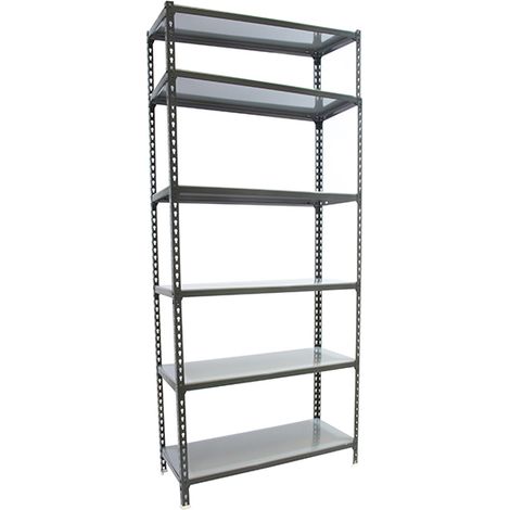 SimonRack Scaffale Portaoggetti, 2500x1100x500 mm, 6 Ripiani, Portata 200 kg per Ripiano, Metallo, Scaffale da Garage, Antracite/Zincato – Simonclick (1/4)