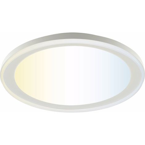 Brilliant LED Deckenleuchte Pederson Ø 45 x 9,5 cm warmweiß-kaltweiß weiß (1/3)