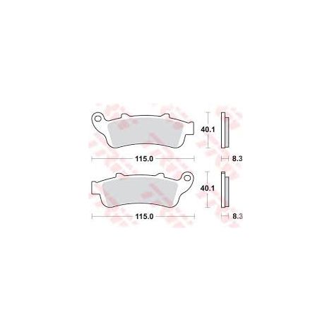 PASTILLAS DE FRENO TRW ZF KH261 KH281 SINTER STREET HONDA NT 650 V 02-05, VFR 800 98-05, XL 1000 V 99-03 STX 1300 02-08, GL 1800 01-16, VTX 1800 01-08 KAWASAKI NINJA / VULCAN 650 17-, DELANTERAS