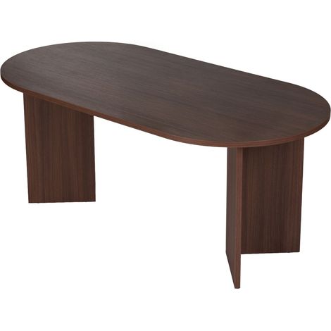 Table à manger en bois "Sablin" - 180 x 89 x 75 cm - Noyer