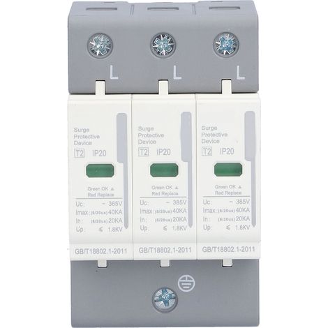 Parafoudre BERM, dispositif de protection contre les surtensions (SPD), protecteur de circuit électrique 220 V/380 V, 3P40KA (1/5)