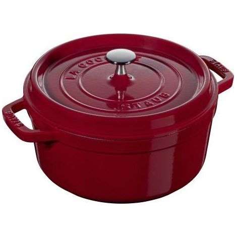 Staub Cocotte Bordeaux 24 cm Fonte Émaillée (1/3)