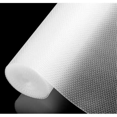 Tapis de tiroir 45 x 300cm EVA Tapis Antidérapant Cuisine Rransparent Rouleaux de revêtement d'étagère Film Placard Lavable ou Tapis Antidérapant pour Tiroirs (1/5)