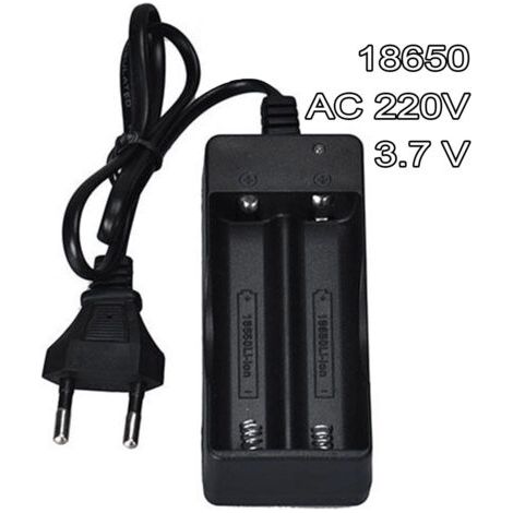Chargeur Double Batterie Rechargeable 18650 Ac 220v 3.7 V Batterie Li-ion