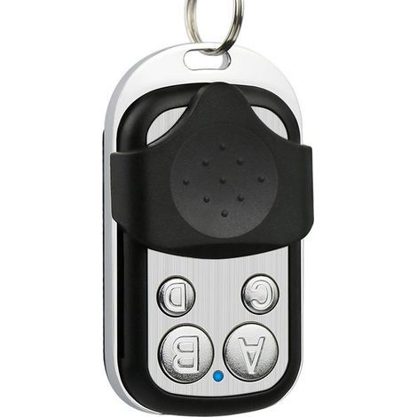 Cloner 4 Boutons 433MHz Contrôleur Copie Garage Porte Clé Métal ABS Noir Argent Cover Protection Télécommande Duplicateur Clé Fob (1/5)