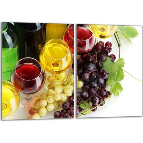 Piastra protettiva in vetro per la stufa 2x40x52 Vino (1/5)