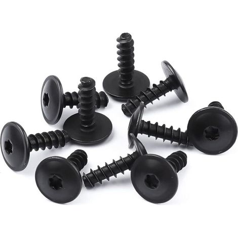 10 pezzi di clip di fissaggio per auto, clip per parafanghi auto, clip di fissaggio in metallo, elementi di fissaggio per paraurti, clip di fissaggio a vite compatibili con Volkswagen Audi-Crezuo