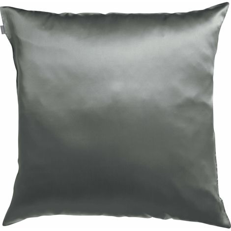 VIVARAISE - Taie d'oreiller Ashley en soie 100% - 65x65 cm - Gris clair