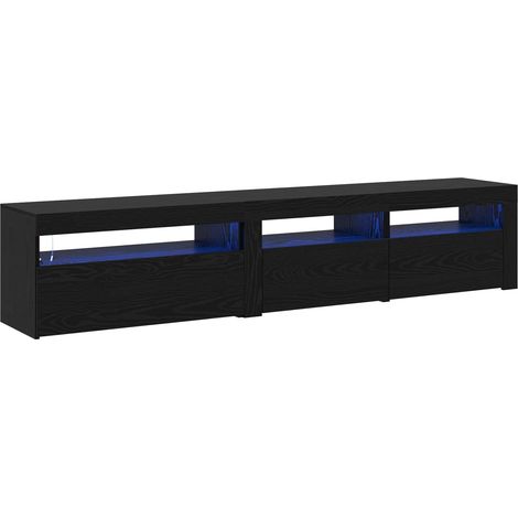 Maison Exclusive - Meuble TV 2 pcs Chêne noir 195 x 35 x 40 cm Bois d'ingénierie