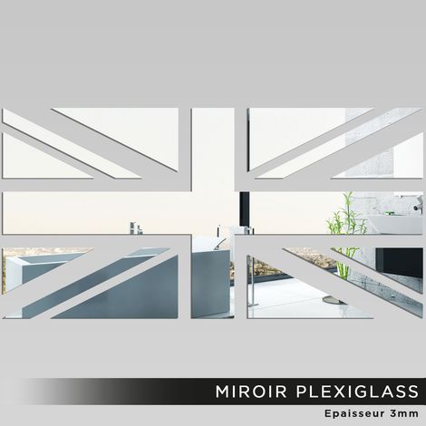 Miroir Plexiglass - Drapeau anglais - 40x80 (1/2)