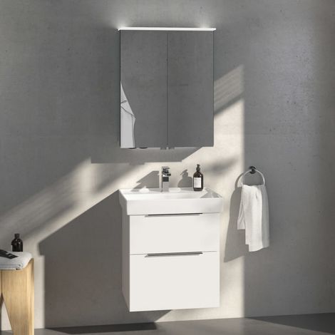 Villeroy & Boch Taro Waschtisch mit Unterschrank und LED-Spiegelschrank 60 cm (1/5)