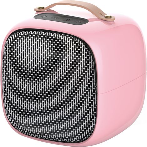 Chauffage 800W chauffage électrique petit chauffage solaire électrique ménage économie d'énergie à trois vitesses mini petite salle de bain chauffage électrique 16.717.618.1cm rose 1 pièce