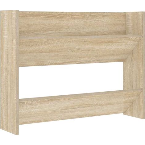 Maison Exclusive - Scarpiera a Muro Rovere Sonoma 80x18x60 cm in Legno Multistrato (1/5)