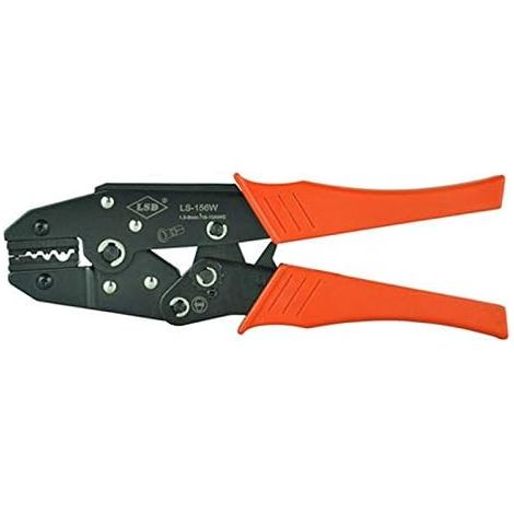 Pince à dénuder Pince à sertir manuelle, outil de sertissage 16-10awg for borne et connecteur non isolés de 1,5 à 6 mm² (1/2)