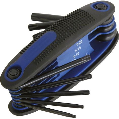 JEU DE CLES TORX T9/10/15/20/25/27/30/40