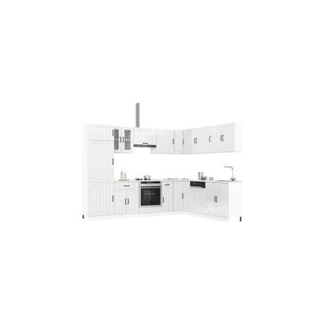 Ensemble d'armoires de cuisine 14 pcs Lucca bois d'ingénierie (1/5)