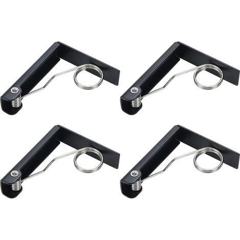 4 clip per tovaglia nera, copertura per tovaglia in acciaio inossidabile, ristorante, picnic, matrimonio (1/3)