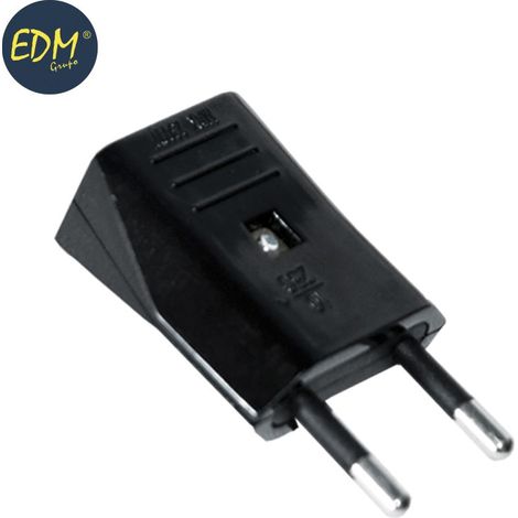 EDM-Stecker 10A 250V 4mm Schwarz (verpackt)