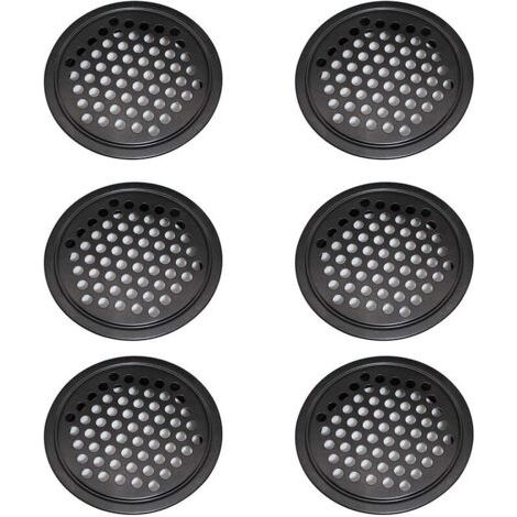 6 Pièces Grille de Ventilation en Acier Inoxydable Grille de Ventilation pour Garde-Robe - Grille de Ventilation de 60mm Grille de Ventilation Ronde pour Cuisine-Fei Yu (1/5)