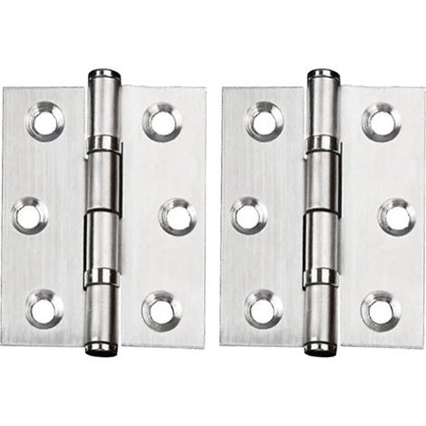 Charnière Pour Armoire En Acier Inoxydable - 88 x 57 x 1,5 mm - Pour Cabanes À Poules, Maisons De Jouets, Projets De Bricolage - Lot De 2