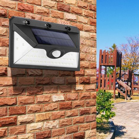 Garten- und Hofleuchte mit Solarbetriebener LED-Außenleuchte mit Sensor, dekorative Wandleuchte für Garten und Landschaft (1/5)