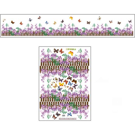 Autocollant mural décoratif motif feuilles vertes et fleurs pour salon et chambre (AY756) (1/3)