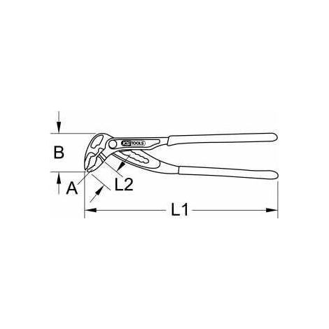 KS Tools Wasserpumpenzange, 61,5 mm (1/5)