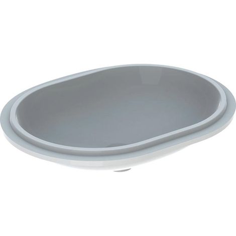 Lavabo sous plan VariForm elliptique, 550x400mm sans trou de robinetterie sans trop plein we