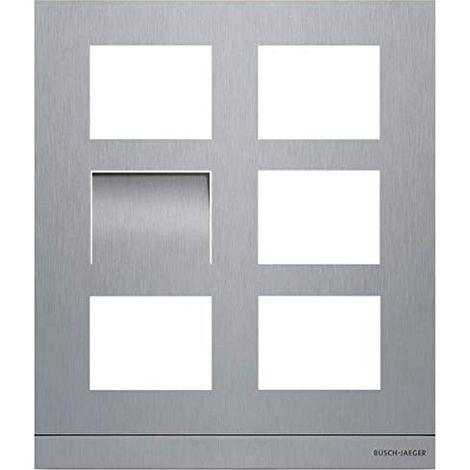 Busch-Jaeger Piastra frontale Video, 2/3, acciaio inox (41386CF-S-03), 2TMA130160X0029