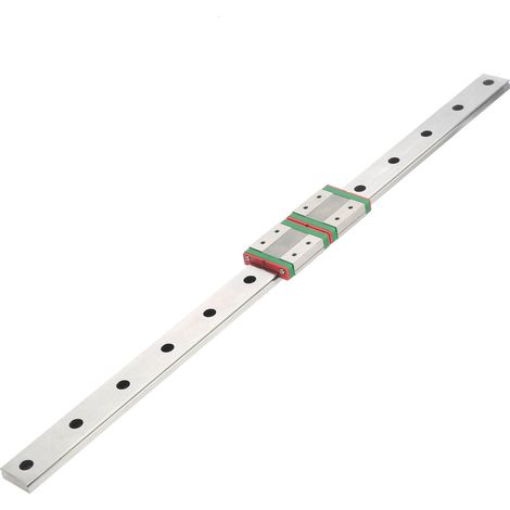 Coulisse linéaire en acier inoxydable, bloc de glissement élargi mini MGW12C-500-2R, outil de déplacement pour machine, 2 pièces (1/5)