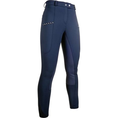 Pantaloni da equitazione da donna con grip totale modello Monaco: 48, nero 9100 (1/5)