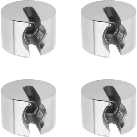 4pcs M4x2mm Clip de Fixation Câble Métallique Pince d'arrêt en Acier Inoxydable Pince de Câble Métallique Antidérapantes Bouchon de Serrage pour Tendre la Corde (1/5)