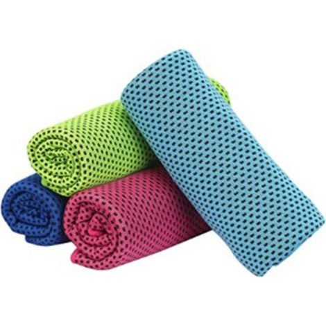 Lot de 4 Serviette de sport, Matériau Polyester et Nylon, Taille 30x100 cm, Activité Plein air (1/5)