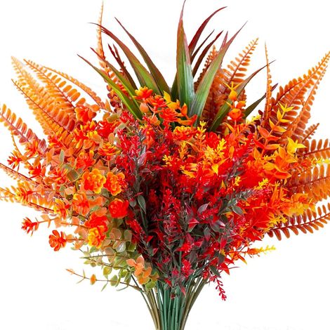 Lot de 9 Bouquet Automne Artificielle Fleur, Automne Branche Decoration Fleurs Artificielles Deco Plantes de Balcon Automne Fausse Plantes pour Intérieur et Extérieur Maison (1/5)