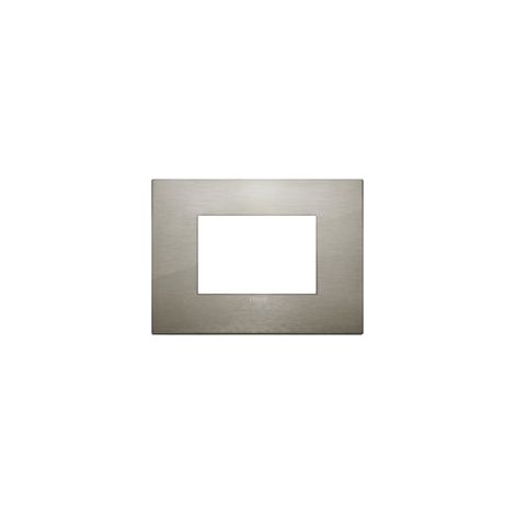 Placca Classic 3M acciaio spazzolato Vimar Arkè 19653.08