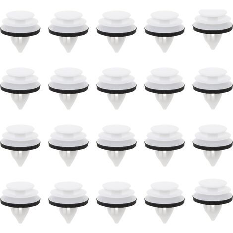 Lot de 30 clips de garniture de porte de voiture GJ6A68AB1 GJ6R68ABX Plaque de protection intérieure de porte de voiture Boucle de fixation décorative Compatible avec (1/5)