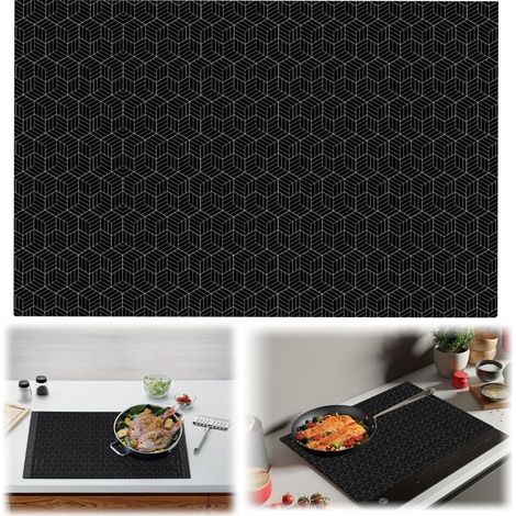 Tapis Protection Protecteur Induction, 52x78cm Tapis de Protection Plaque Induction, Anti Rayures Non Slip, Tapis de Cuisson à Induction en Silicone Protection, Protection Plaque de Cuisson Magnétique (1/5)
