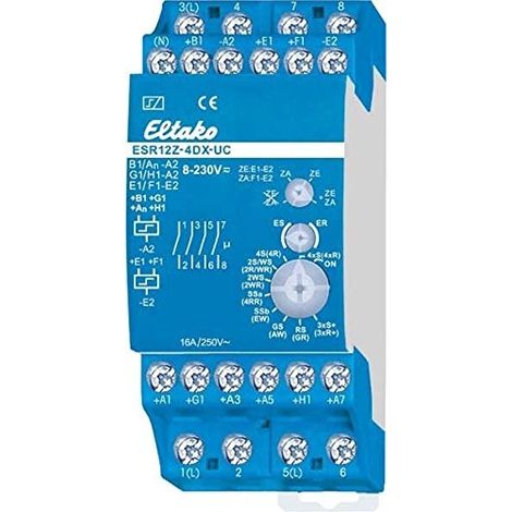 Eltako ESR12Z-4DX-UC Interruptor de escalera 4 Contactos 8A 2000W