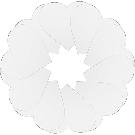 10 Pièces Miroir de Cœur pour Coque de Téléphone, Autocollant Miroir pour Téléphone, Acrylique Argenté, Adhésif, DIY, pour Maquillage et Projets Manuels (1/5)