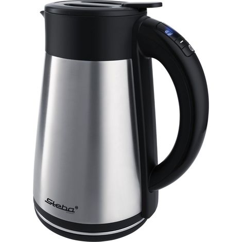 Steba WK 31 THERMO Bouilloire sans fil, voyant lumineux argent, noir Contenance: 1.5 l (1/4)