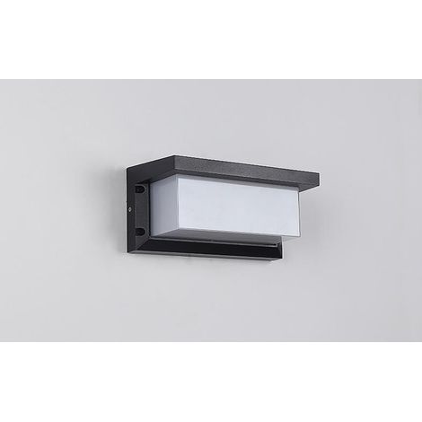Applique murale d'extérieur LED avec détecteur de mouvement, éclairage extérieur 18 W IP65 étanche capteur radar carré lumière de contrôle pour terrasse balcon garage atelier (blanc chaud) (1/5)