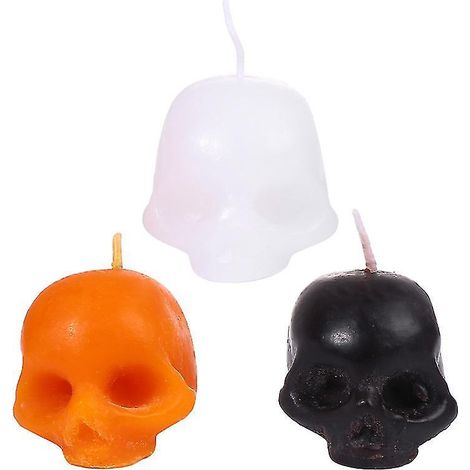 3 Halloween-Kerzen für Halloween-Dekorationen