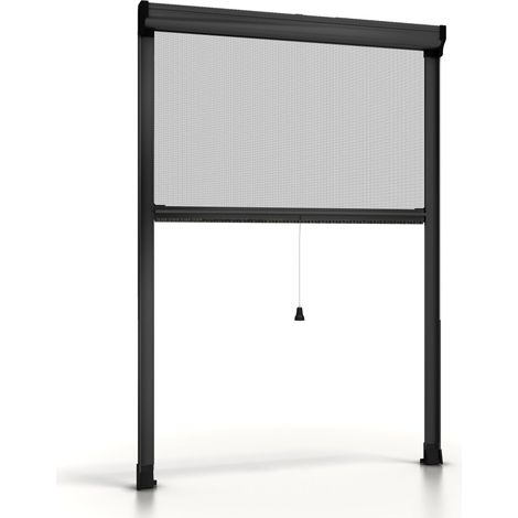 Antracite 160 x 160 cm Zanzariera a Rullo per Finestra
